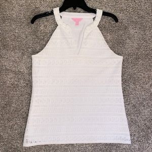 💞Lilly Pulitzer white blouse👚💚💙